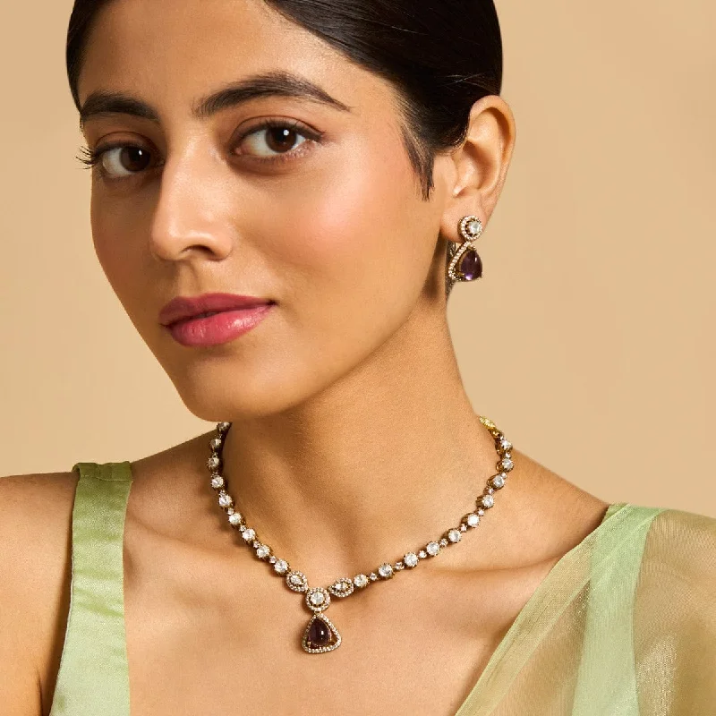 real peridot charm bracelet Kundan Necklace 173919