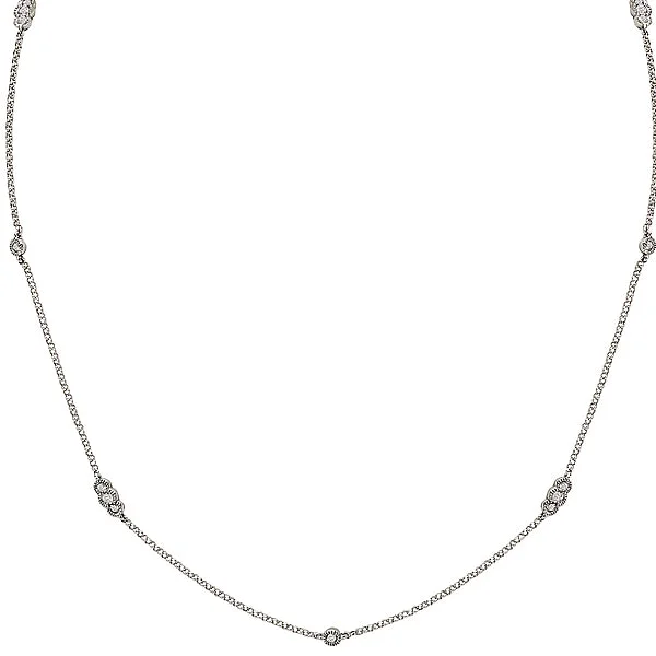 silver wedding band with engraving Ladies Diamond Necklace