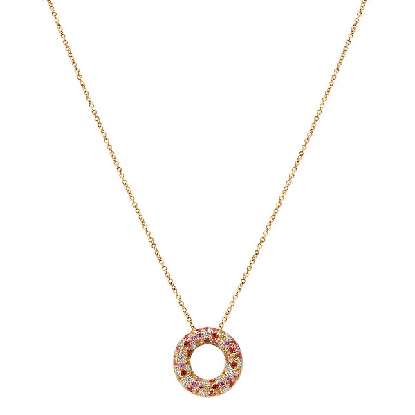 celestial astrology sign ring Ladies Fashion Gemstone Necklace