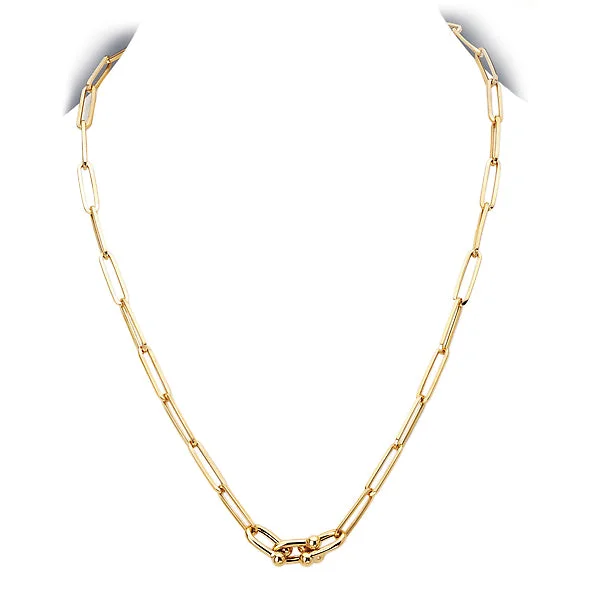 handmade braided hemp bracelet Ladies Fashion Paperclip U Link Necklace