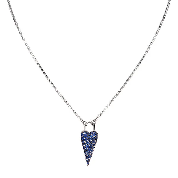minimalist black diamond studs Ladies Fashion Sapphire Necklace