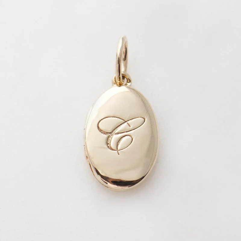 adjustable minimalist wave bracelet Locket Charm In 9k Solid Yellow Gold