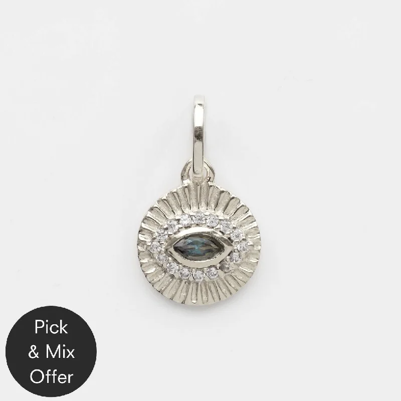 small diamond cross pendant Louise Thompson Evil Eye Protection Charm