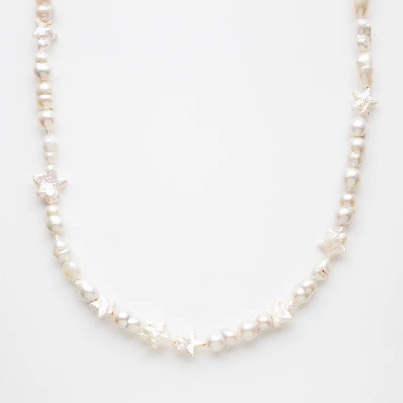 vintage rose-cut diamond ring Luna Barqoue Pearl Star Necklace