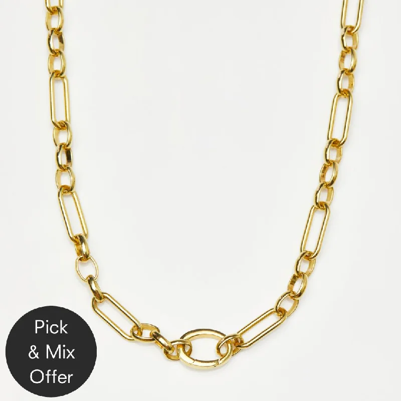 elegant marquise diamond ring Luxe Link Chain Necklace
