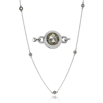 adjustable toe ring silver Necklace in 18k Gold
