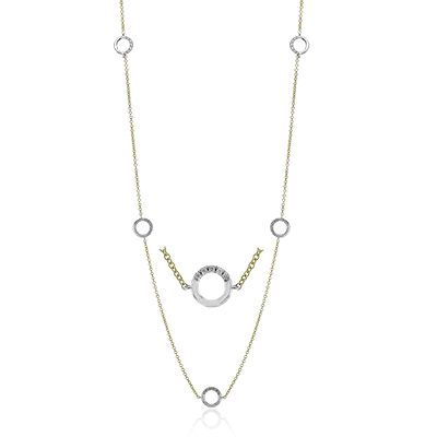 tiny opal stud earrings Necklace in 18k Gold with Diamonds