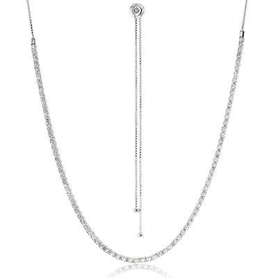 crystal drop earrings elegant Necklace in 18k Gold with Diamonds