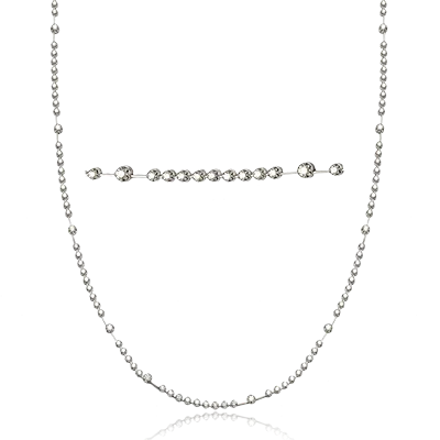 silver moon phase pendant Necklace in 18k Gold with Diamonds
