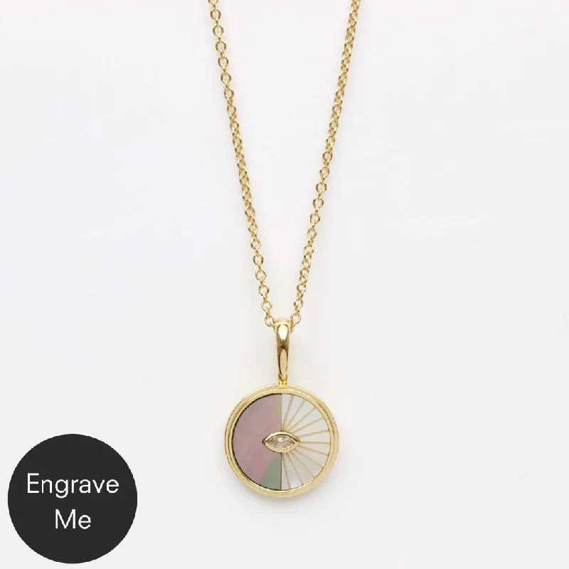 rose gold cubic zirconia earrings Night & Day Pendant Necklace