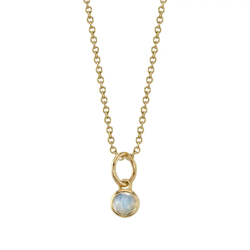 vintage sapphire necklace OPAL BIRTHSTONE CHARM