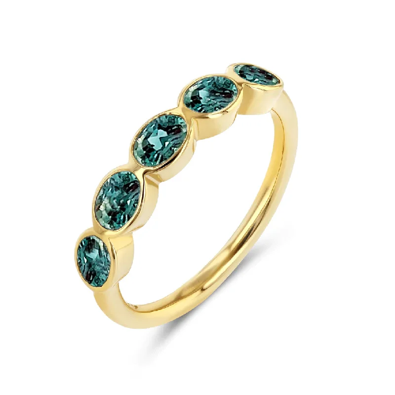handmade leather cuff bracelet ALEXANDRITE OVAL BEZEL RING