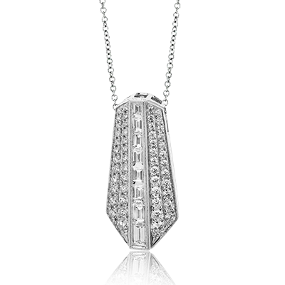 sterling silver braided ring Pendant in 18k Gold with Diamonds