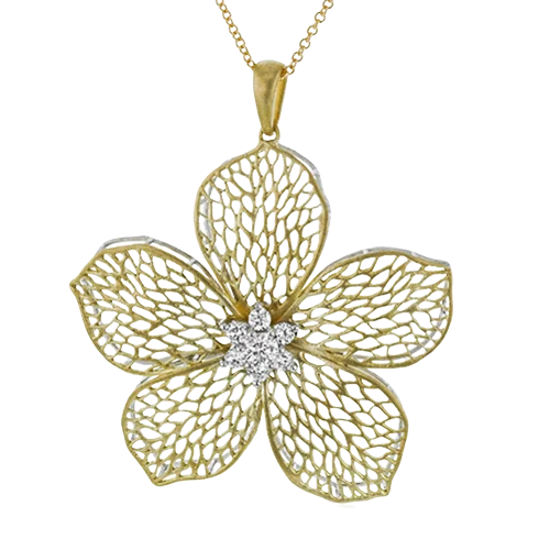 handmade beaded stretch bracelet Pendant in 18k Gold with Diamonds