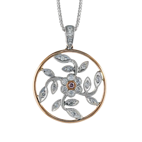 tiny diamond cross necklace Pendant in 18k Gold with Diamonds