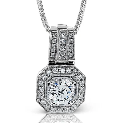 eternity ring for anniversary Pendant in 18k Gold with Diamonds