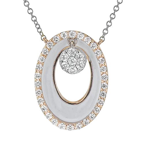 diamond halo engagement ring Pendant in 18k Gold with Diamonds