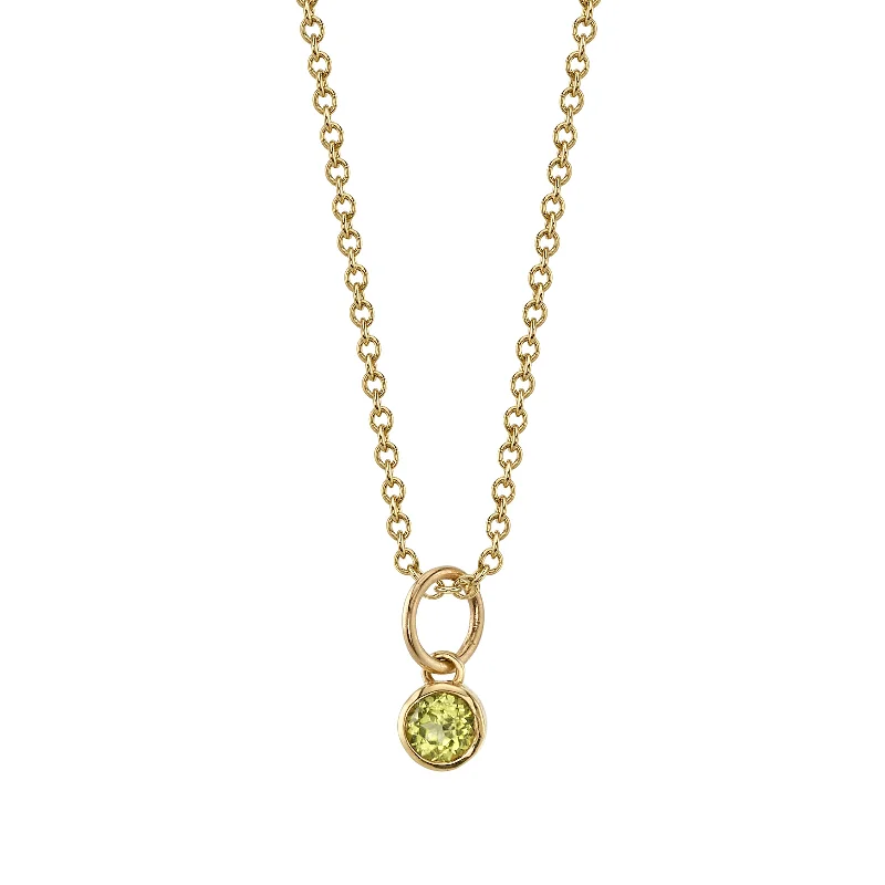 celestial sun and moon earrings PERIDOT BIRTHSTONE CHARM