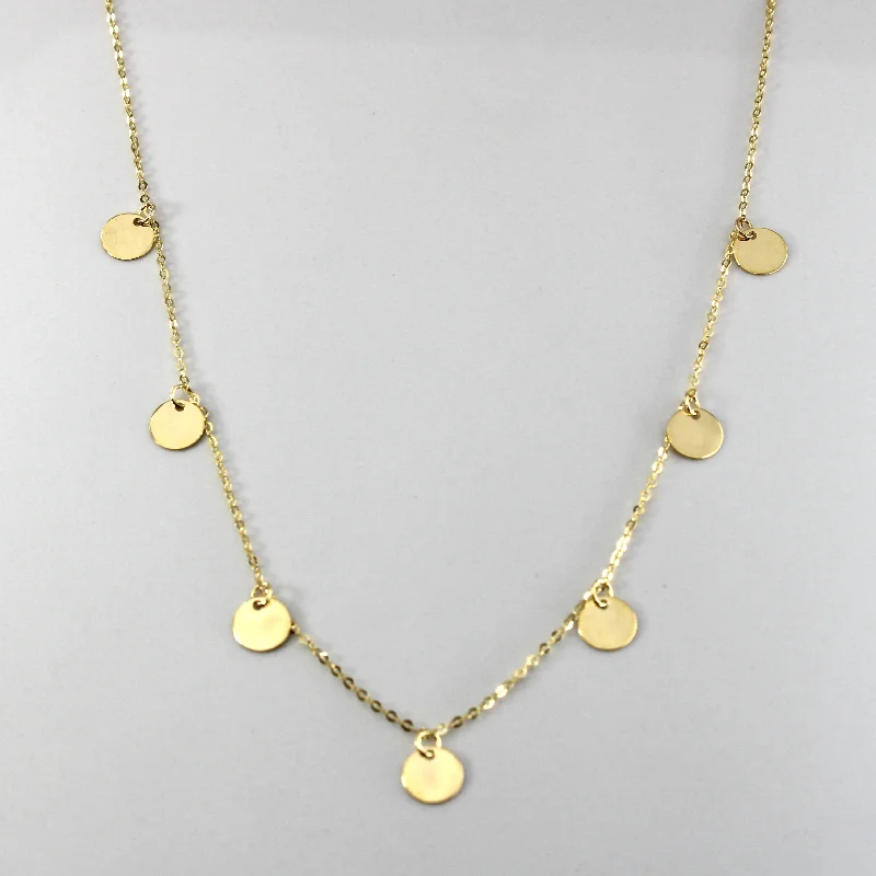 raw amethyst ring silver 14k Yellow Gold Cable Chain Charm Necklace | 18"|