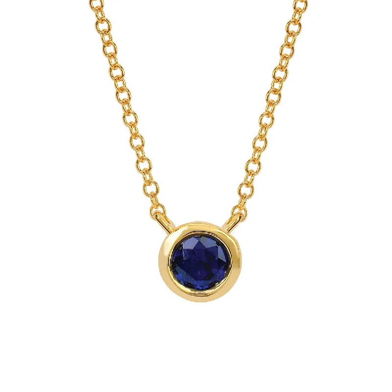 chunky statement cuff bracelet Sapphire Bezel Set Pendant