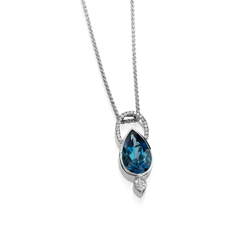 zodiac constellation bracelet silver Signature Pear London Blue Topaz and Diamond Pendant Necklace zodiac constellation bracelet silver Signature Pear London Blue Topaz and Diamond Pendant Necklace