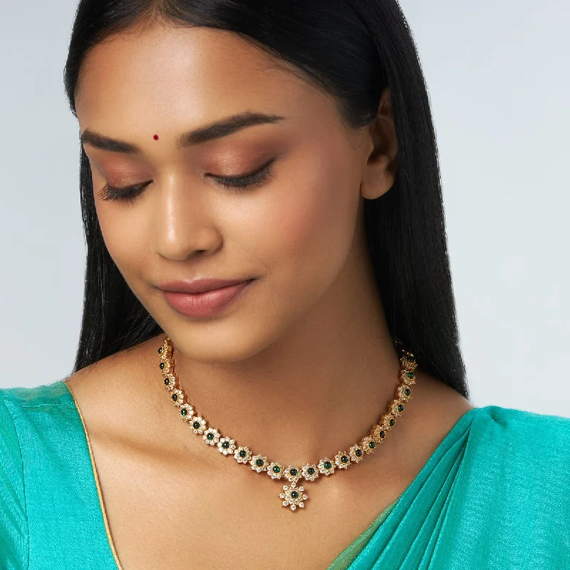 celestial sunburst ring gold Silver Temple Necklace 154460