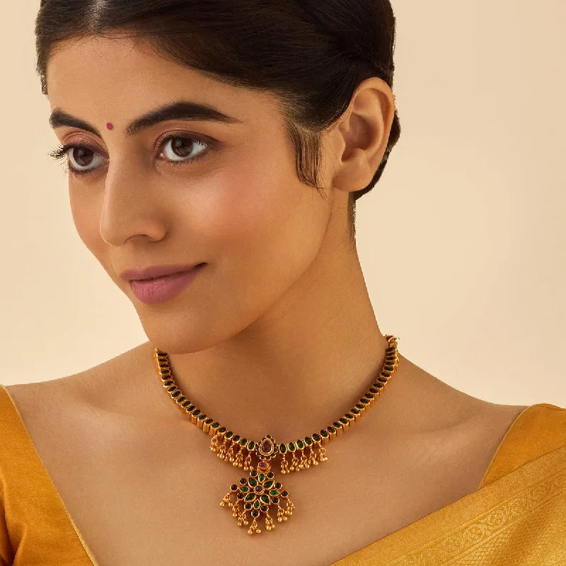 handmade copper wire ring Silver Temple Necklace 177346