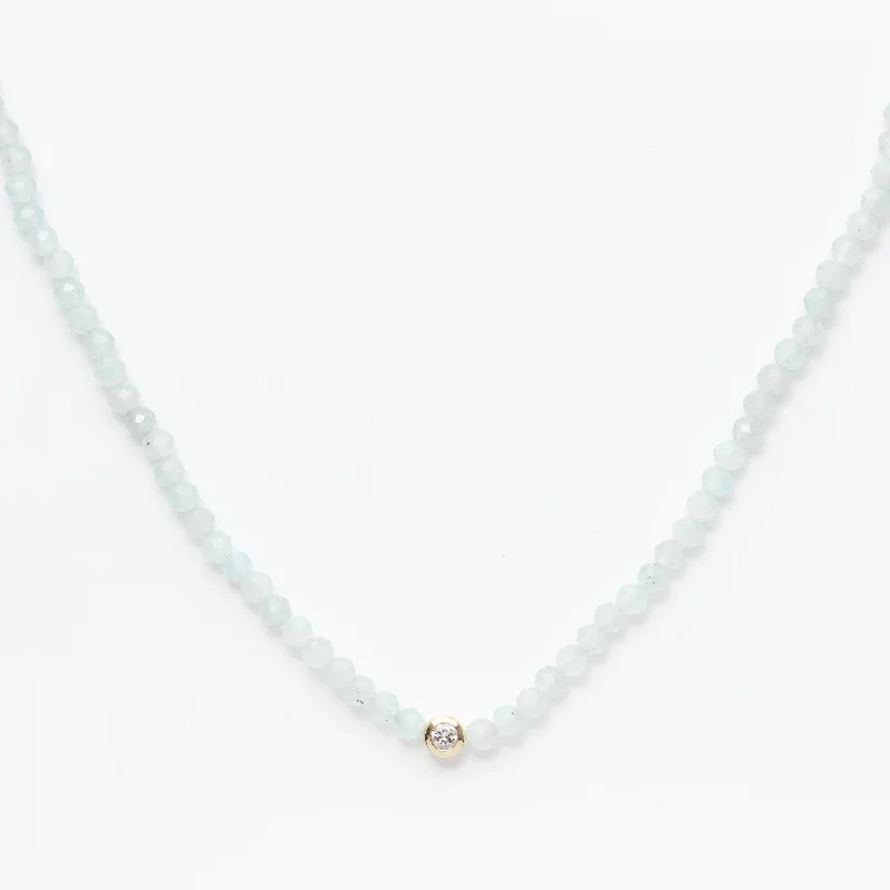 gemstone teardrop earrings Solitaire Diamond Amazonite Necklace
