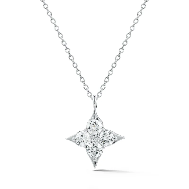 men’s titanium ring with diamonds Spark Diamond Star Necklace
