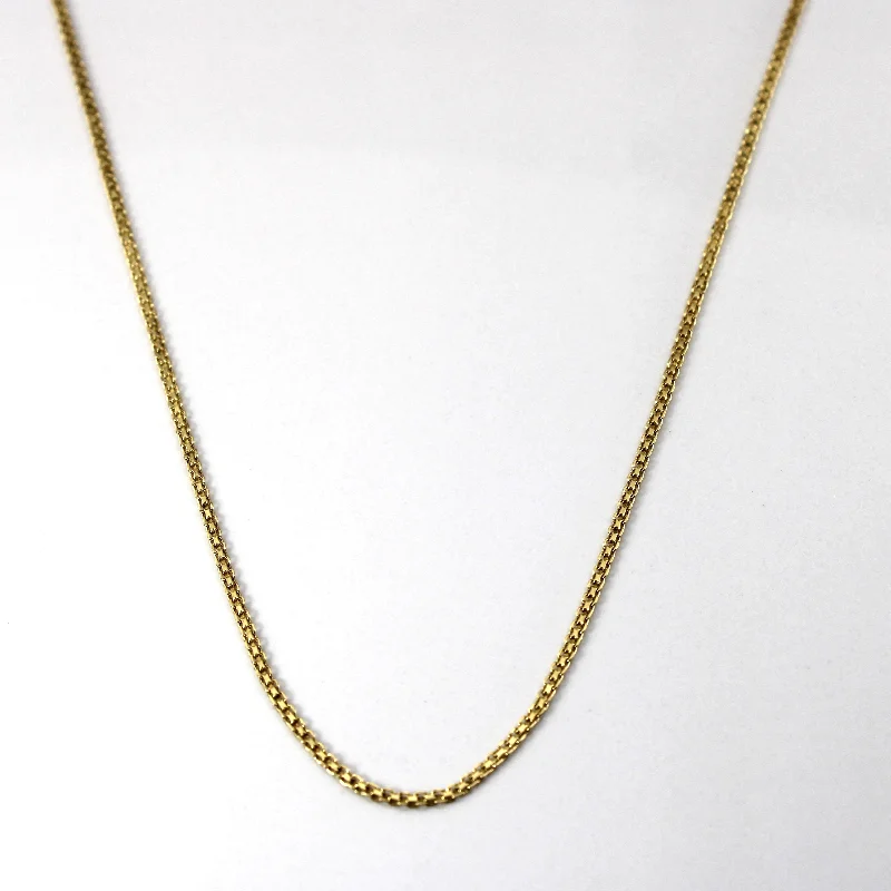 dainty butterfly pendant necklace Yellow Gold Bismark Chain | 17"|