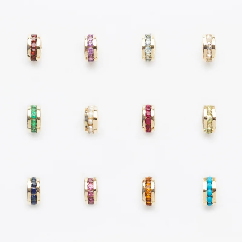 yellow sapphire engagement ring Birthstone Stacker Charm