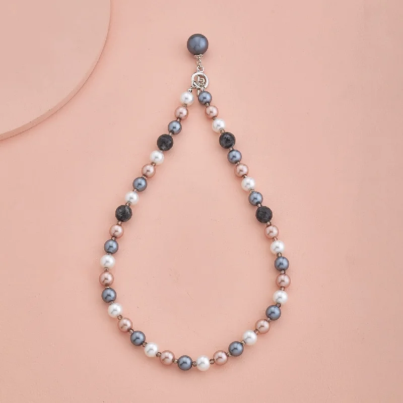 classic silver pearl earrings Trendy Necklace 168935