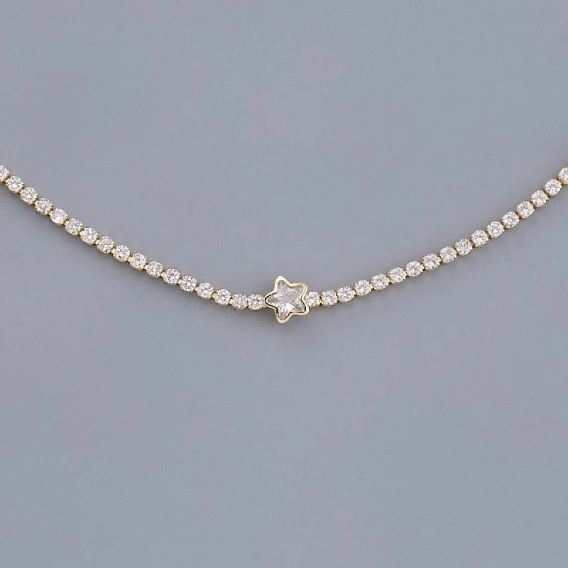 classic diamond hoop earrings Trendy Necklace 168971