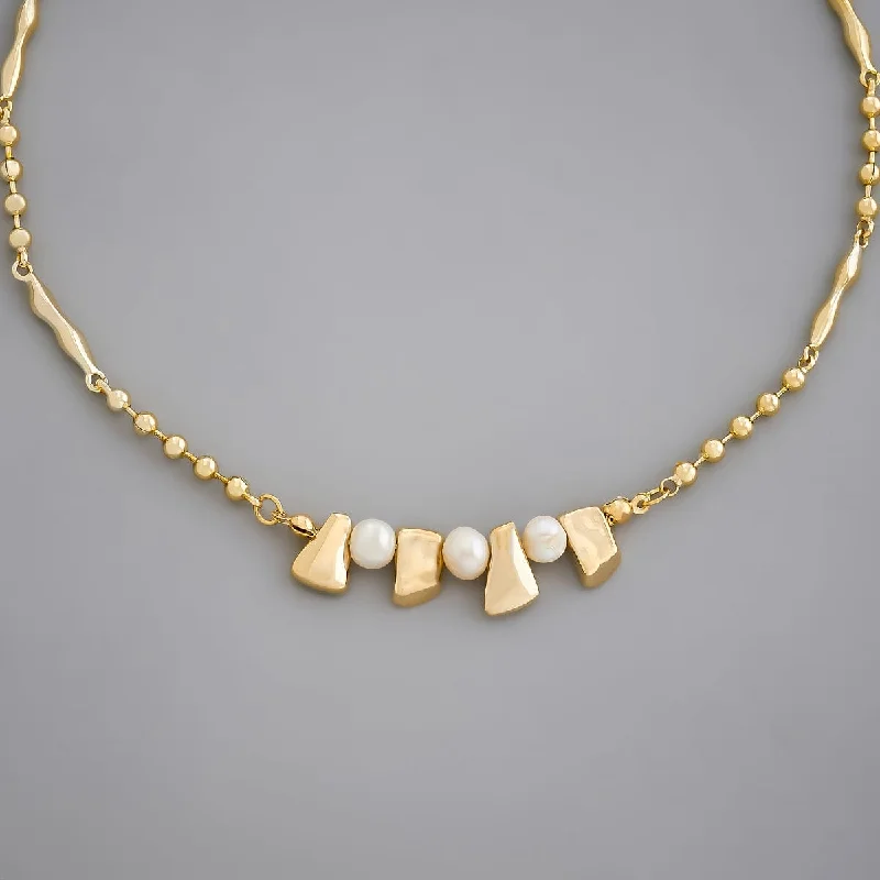 minimalist gold square earrings Trendy Necklace 171678