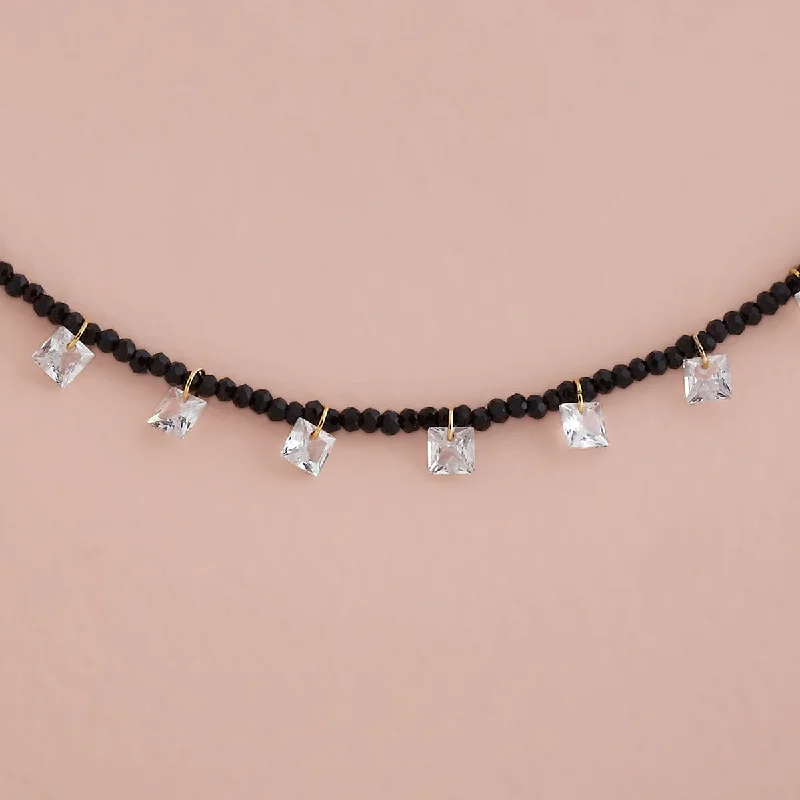 unique square diamond ring Trendy Necklace 174536