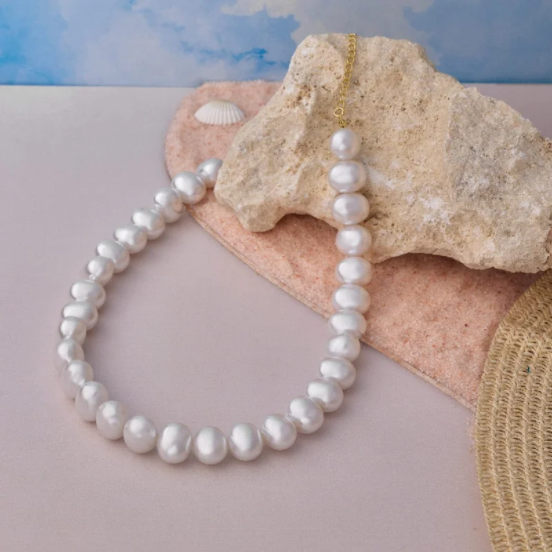 men’s beaded bracelet with charms Trendy Pearl Necklace 174139