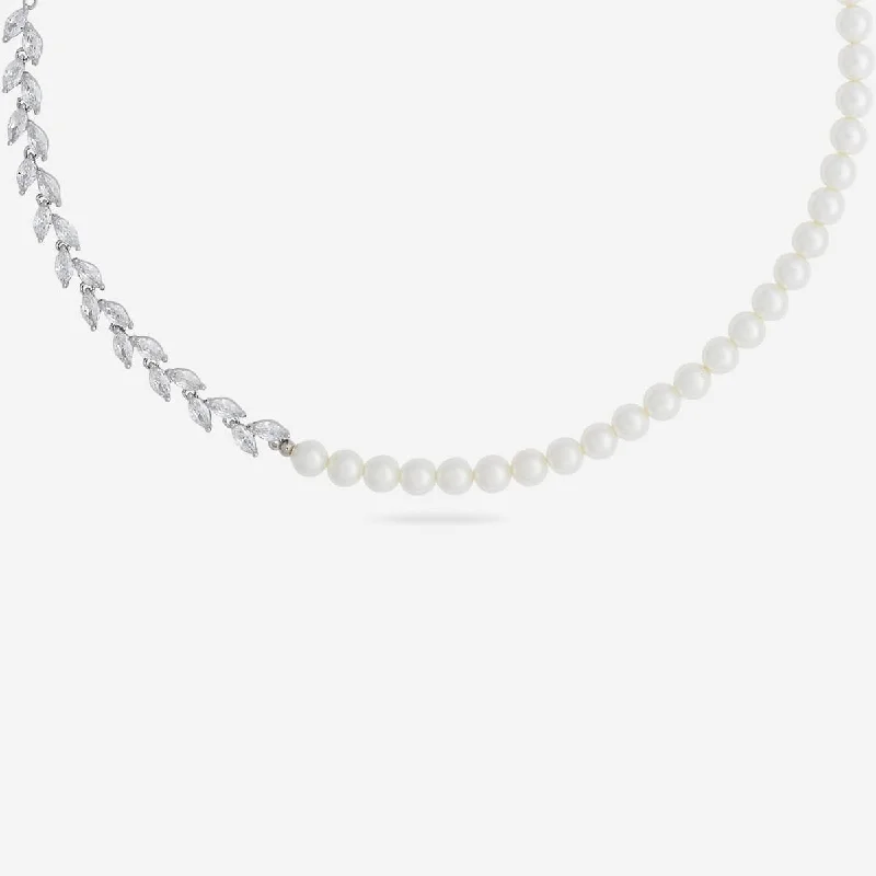men’s sterling silver cufflinks Trendy Pearl Necklace 174173