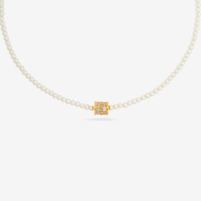 vintage platinum wedding band Trendy Pearl Necklace 174560