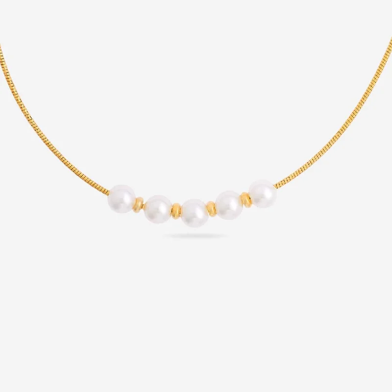 delicate heart stud earrings Trendy Pearl Necklace 174687