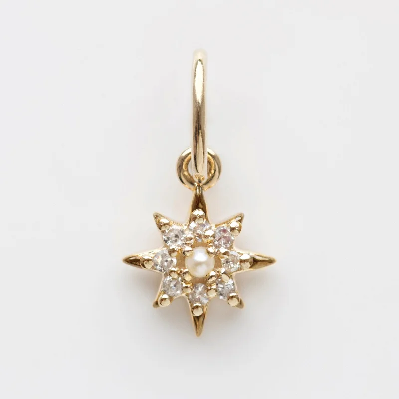 handmade copper wire ring Diamond Vintage Star Charm