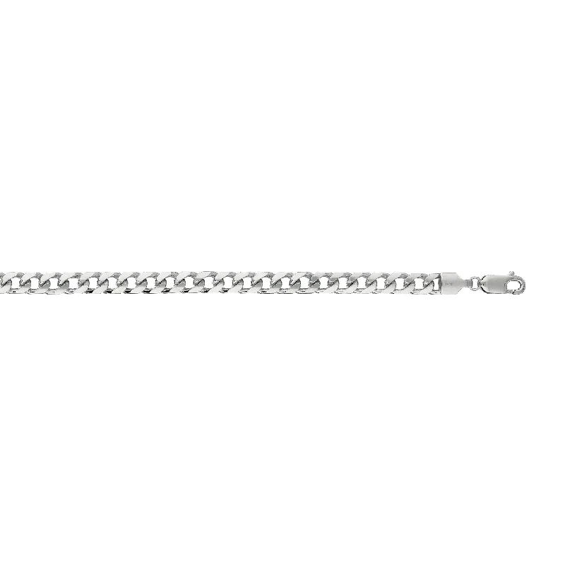 White 14K Gold 5mm Miami Cuban Chain