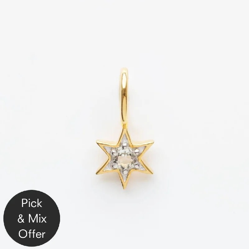 delicate marquise diamond band Wish Upon A Star Charm