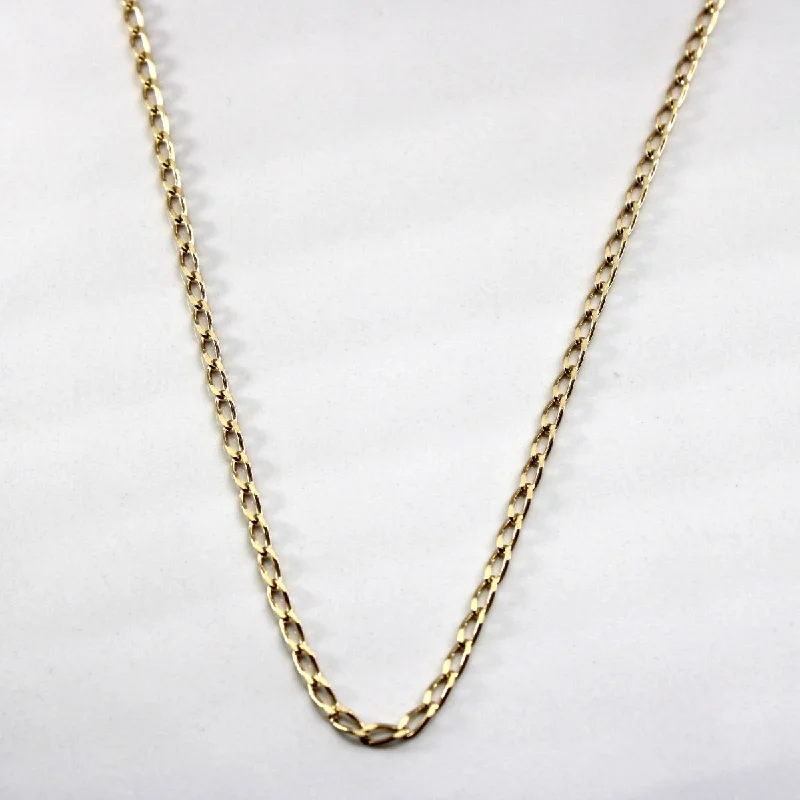 birthstone charm bracelet for mom 10k Yellow Gold Cable Chain | 16"|