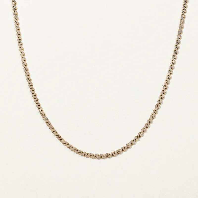 heart-shaped promise ring sterling silver 10k Yellow Gold S Link Chain | 22"|