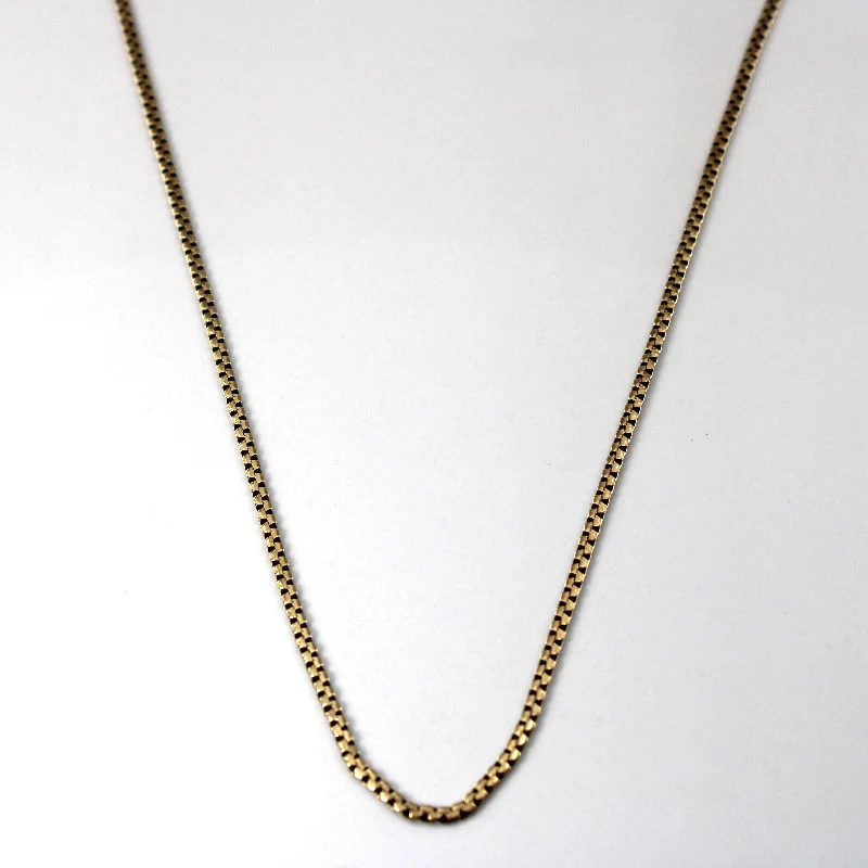 small diamond nose stud Yellow Gold Snake Chain | 22"|