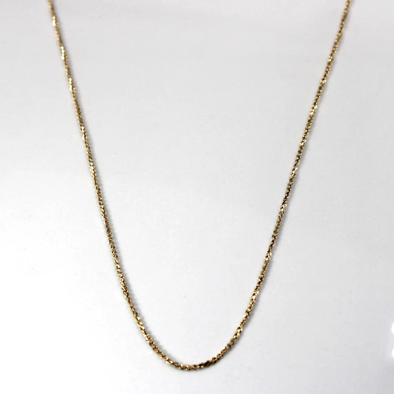 gold medallion pendant necklace Yellow Gold Twisted Serpentine Chain | 22"|