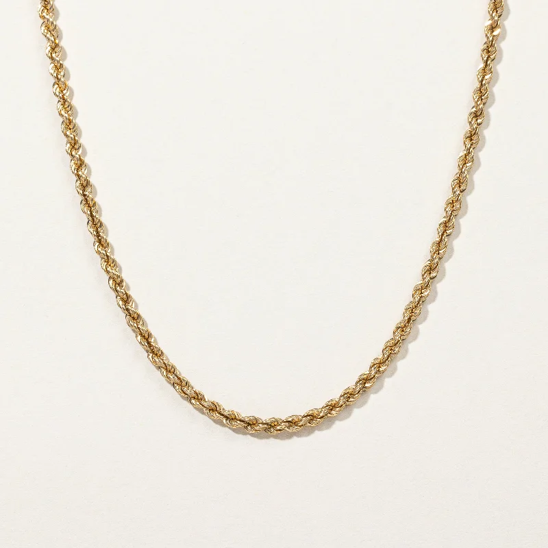 hand-stamped coordinates bracelet 18k Yellow Gold Rope Chain with Italian Hallmark| 24"|