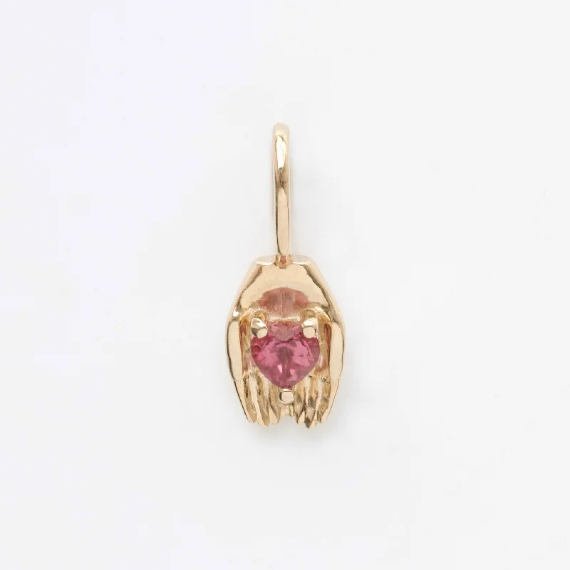 modern geometric silver ring You Have My Heart Charm