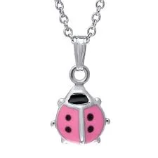 rose gold snake chain bracelet Youth Ladybug Pendant