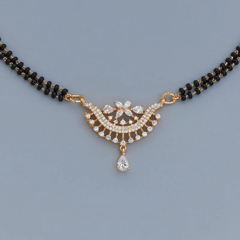 minimalist sapphire drop necklace Zircon Mangalsutra 169424